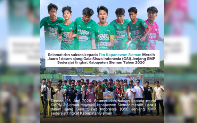 Kapanewon Sleman meraih Juara 1 dalam ajang GSI tahun 2026