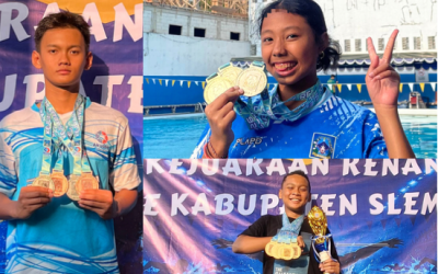 3 Murid KKO SMPN 3 Sleman Panen Medali di ajang Kejuaraan Renang